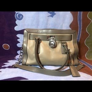MICHAEL KORS Hamilton Leather Satchel